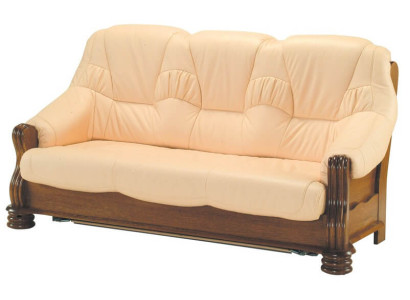 Sofa Luxury 3 Seater Couch Upholstery Wood Leather Couch Set Three Seater Couches